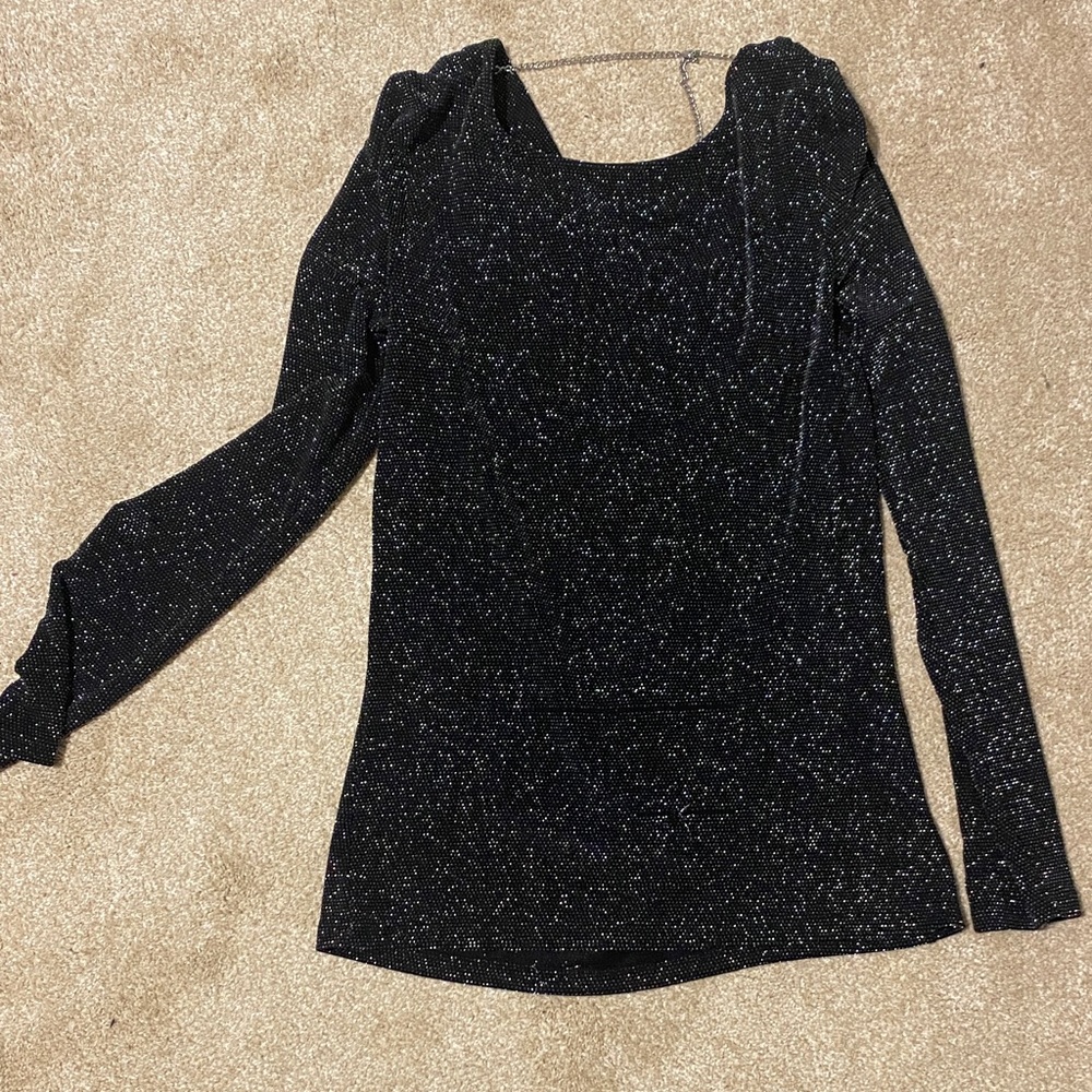 Michael Kors Black Sparkle Blouse